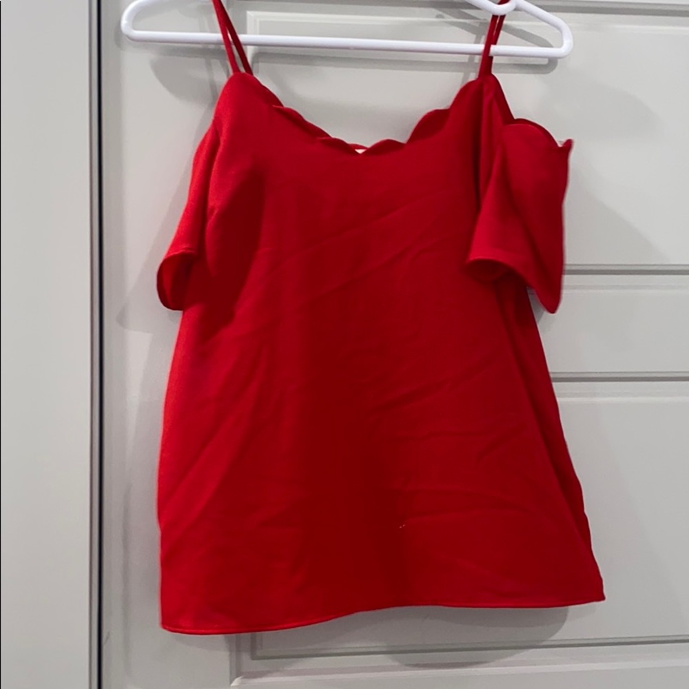 Red tank top